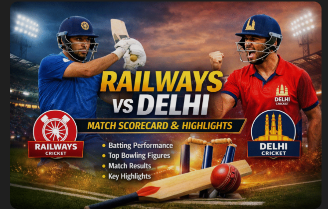 Railways Cricket Team vs Delhi Cricket Team Timeline