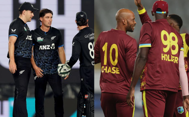 New zealand national cricket team vs West indies cricket team players