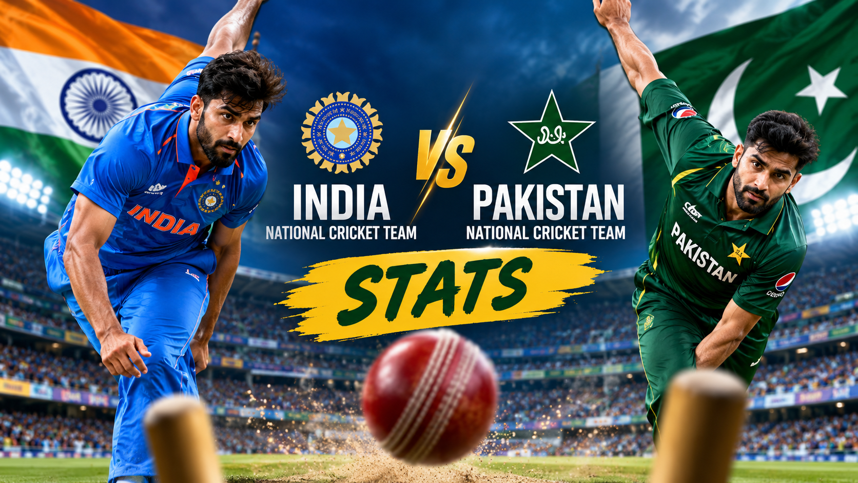 India National Cricket Team Vs Pakistan National Cricket Team Stats