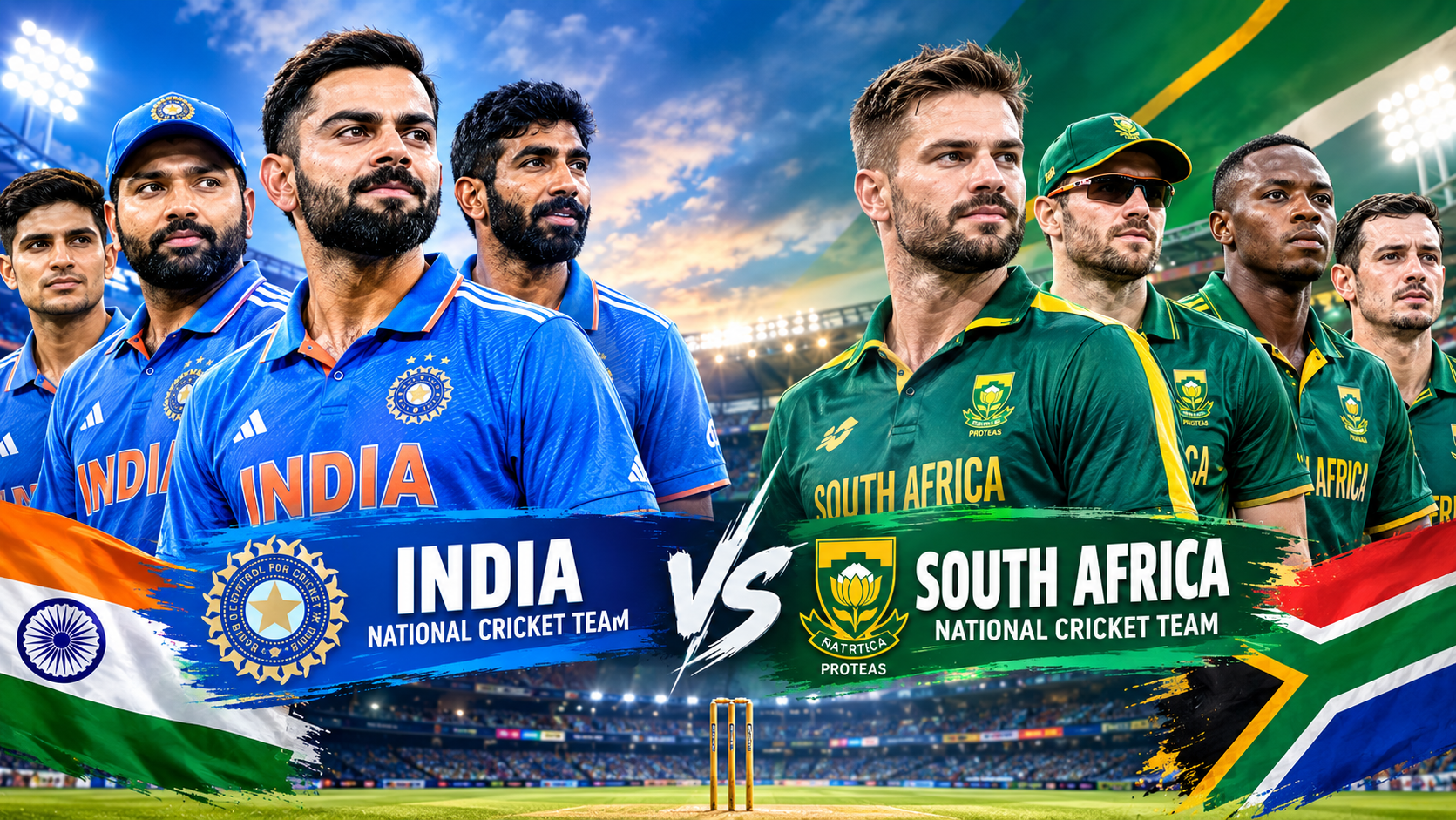 India National Cricket Team Vs South Africa National Cricket Team Players
