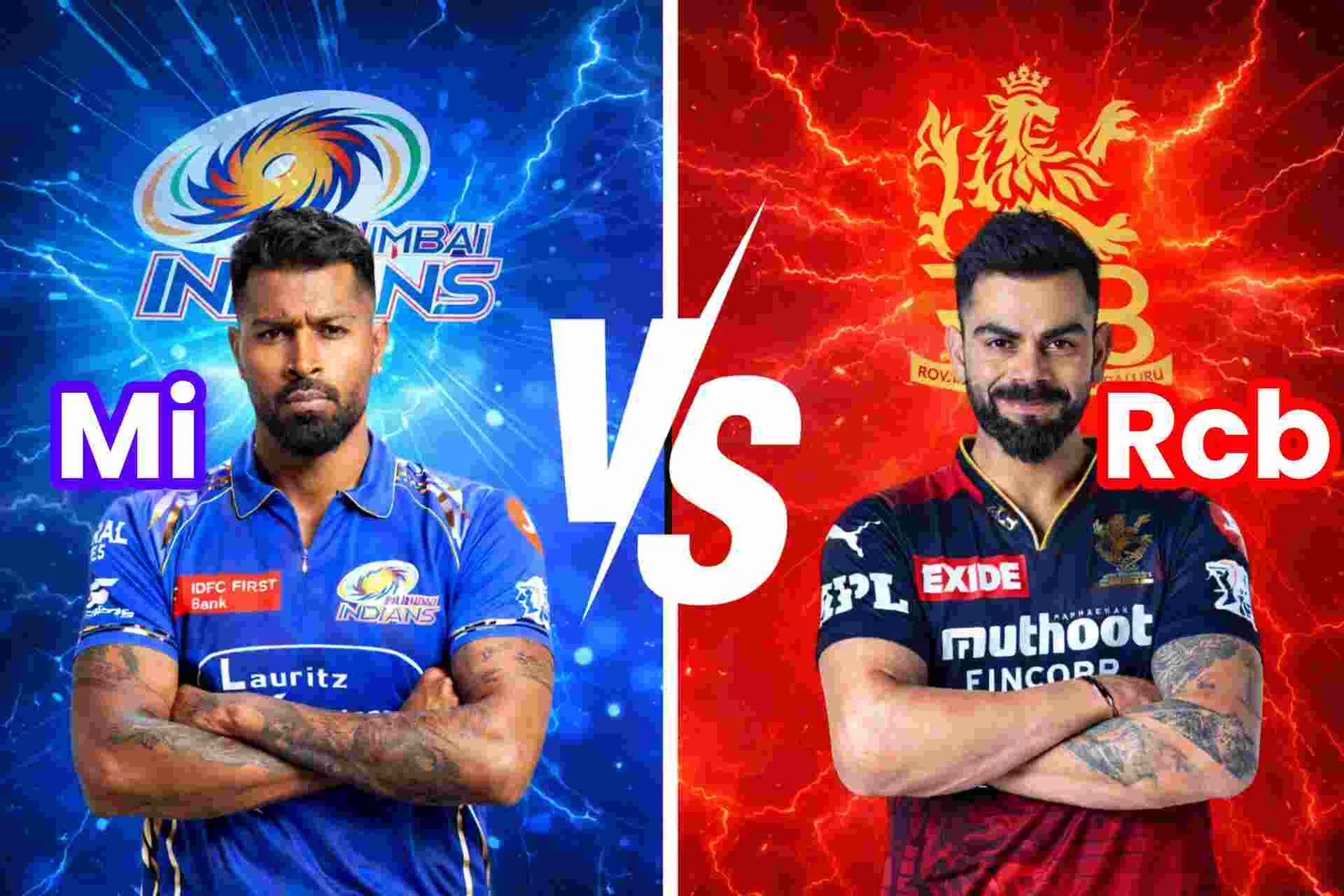 Mumbai Indians Vs Royal Challengers Bengaluru Timeline